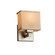 Textile LED Wall Sconce in Polished Chrome (102|FAB-8437-55-CREM-CROM-LED1-700)