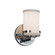 Textile LED Wall Sconce in Polished Chrome (102|FAB-8451-10-WHTE-CROM-LED1-700)