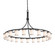Textile LED Chandelier in Dark Bronze (102|FAB-8736-10-WHTE-DBRZ-LED21-14700)