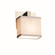 Textile One Light Wall Sconce in Polished Chrome (102|FAB-8931-55-WHTE-CROM)