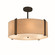 Textile Three Light Pendant in Brushed Nickel (102|FAB-9511-CREM-NCKL)
