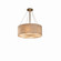 Textile Three Light Pendant in Brushed Nickel (102|FAB-9531-CREM-NCKL-F3)