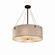 Textile Six Light Pendant in Brushed Nickel (102|FAB-9532-WHTE-NCKL-F4)