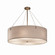 Textile Eight Light Pendant in Brushed Nickel (102|FAB-9537-WHTE-NCKL-F1)