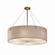 Textile LED Pendant in Brushed Nickel (102|FAB-9537-WHTE-NCKL-F1-LED8-5600)