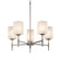 Fusion Five Light Chandelier in Dark Bronze (102|FSN-8410-15-FRCR-DBRZ) Fusion Five Light Chandelier in Dark Bronze (102|FSN-8410-15-FRCR-DBRZ)