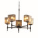 Fusion LED Chandelier in Matte Black (102|FSN-8410-55-MROR-MBLK-LED5-3500)