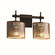 Fusion Two Light Bath Bar in Dark Bronze (102|FSN-8412-30-MROR-DBRZ)