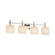 Fusion Four Light Bath Bar in Brushed Nickel (102|FSN-8414-30-OPAL-NCKL)