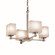 Fusion Four Light Chandelier in Dark Bronze (102|FSN-8420-55-WEVE-DBRZ)