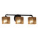 Fusion Three Light Bath Bar in Matte Black (102|FSN-8463-55-MROR-MBLK)