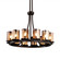 Fusion 12 Light Chandelier in Matte Black (102|FSN-8763-10-MROR-MBLK)