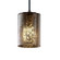 Fusion One Light Pendant in Matte Black (102|FSN-8815-10-MROR-MBLK-RIGID)