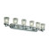 Veneto Luce Six Light Bath Bar in Brushed Nickel (102|GLA-8516-16-CLRT-NCKL)