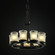 Veneto Luce Nine Light Chandelier in Brushed Nickel (102|GLA-8766-16-WTFR-NCKL)