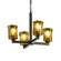 Veneto Luce LED Chandelier in Dark Bronze (102|GLA-8829-16-AMBR-DBRZ-LED4-2800)