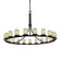 Limoges LED Chandelier in Dark Bronze (102|POR-8716-10-WAVE-DBRZ-LED21-14700)