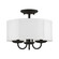 Brookdale Three Light Semi-Flush Mount in Black (107|42987-04)