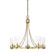 Mchan Five Light Chandelier in Natural Brass (446|M10018NB)