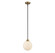 Mmin2 One Light Mini Pendant in Oil Rubbed Bronze with Natural Brass (446|M70005-79)