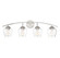 Mbath Four Light Bathroom Vanity Light in Brushed Nickel (446|M80033BN)