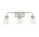 Mbath Three Light Bathroom Vanity Light in Brushed Nickel (446|M80044BN)