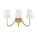 Mscon Three Light Wall Sconce in Natural Brass (446|M90056NB)