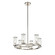 Revolve Six Light Chandelier in Clear Glass/Polished Nickel (452|CH309006PNCG)