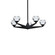 Double Bubble LED Chandelier in Black (281|PD-82024-BK)