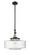 Franklin Restoration One Light Mini Pendant in Black Antique Brass (405|206-BAB-G692-16)