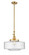 Franklin Restoration LED Mini Pendant in Satin Gold (405|206-SG-G691-16-LED)