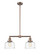 Franklin Restoration LED Island Pendant in Antique Copper (405|209-AC-G713-LED)