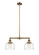 Franklin Restoration LED Island Pendant in Brushed Brass (405|209-BB-G713-LED)