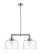 Franklin Restoration Two Light Island Pendant in Polished Chrome (405|209-PC-G713-L)
