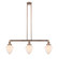 Franklin Restoration LED Island Pendant in Antique Copper (405|213-AC-G661-7-LED)