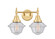 Caden LED Bath Vanity in Satin Gold (405|447-2W-SG-G534-LED)