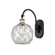 Ballston One Light Wall Sconce in Black Antique Brass (405|518-1W-BAB-G122-8RW)