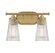 Chantilly Two Light Bathroom Vanity in Warm Brass (51|8-1745-2-322) Chantilly Two Light Bathroom Vanity in Warm Brass (51|8-1745-2-322)