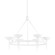 Cecilia Six Light Chandelier in Gesso White (67|F2606-GSW)