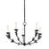 Florian Five Light Chandelier in Black Iron (67|F4428-BI)