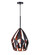 Oxide One Light Pendant in Black & Copper (401|1114P12-1-271)