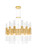Orgue LED Chandelier in Satin Gold (401|1120P20-42-602)