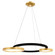 Deux Lunes LED Chandelier in Sun Gold & Black (401|1215P37-2-625)