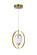 Iris One Light Mini Pendant in Sun Gold (401|1224P8-1-625)