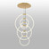 Hoops LED Chandelier in Satin Gold (401|1273P35-6-602-R)