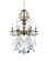 Brass Six Light Chandelier in Antique Brass (401|2011P24AB-6)