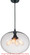 Glass Four Light Pendant in Black (401|5553P16-Smoke)