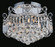 Amanda Six Light Flush Mount in Chrome (401|8421C16C)