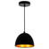 Modest One Light Mini Pendant in Black (401|9630P7-1-101)