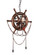 Manor Two Light Chandelier in Speckled Copper (401|9718P22-2-210-B)